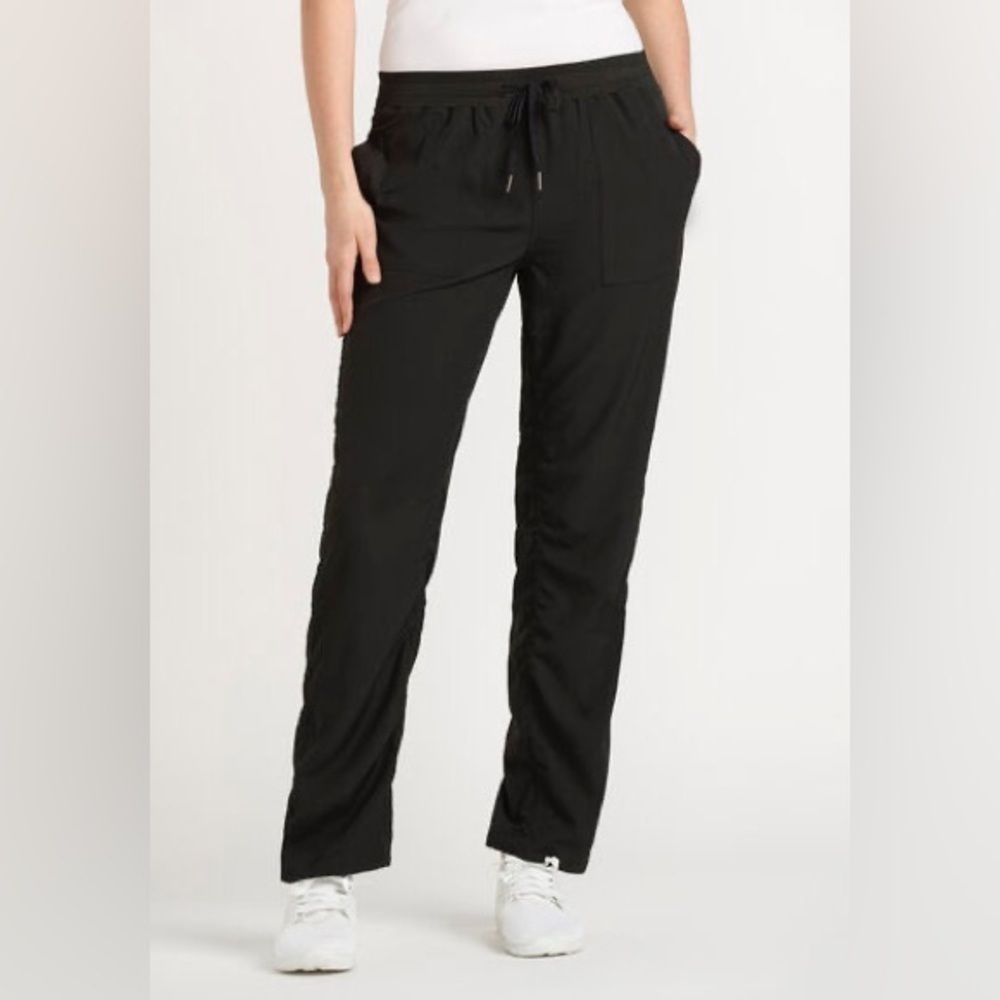 Warehouse One Ruched Black Athletic Jogger